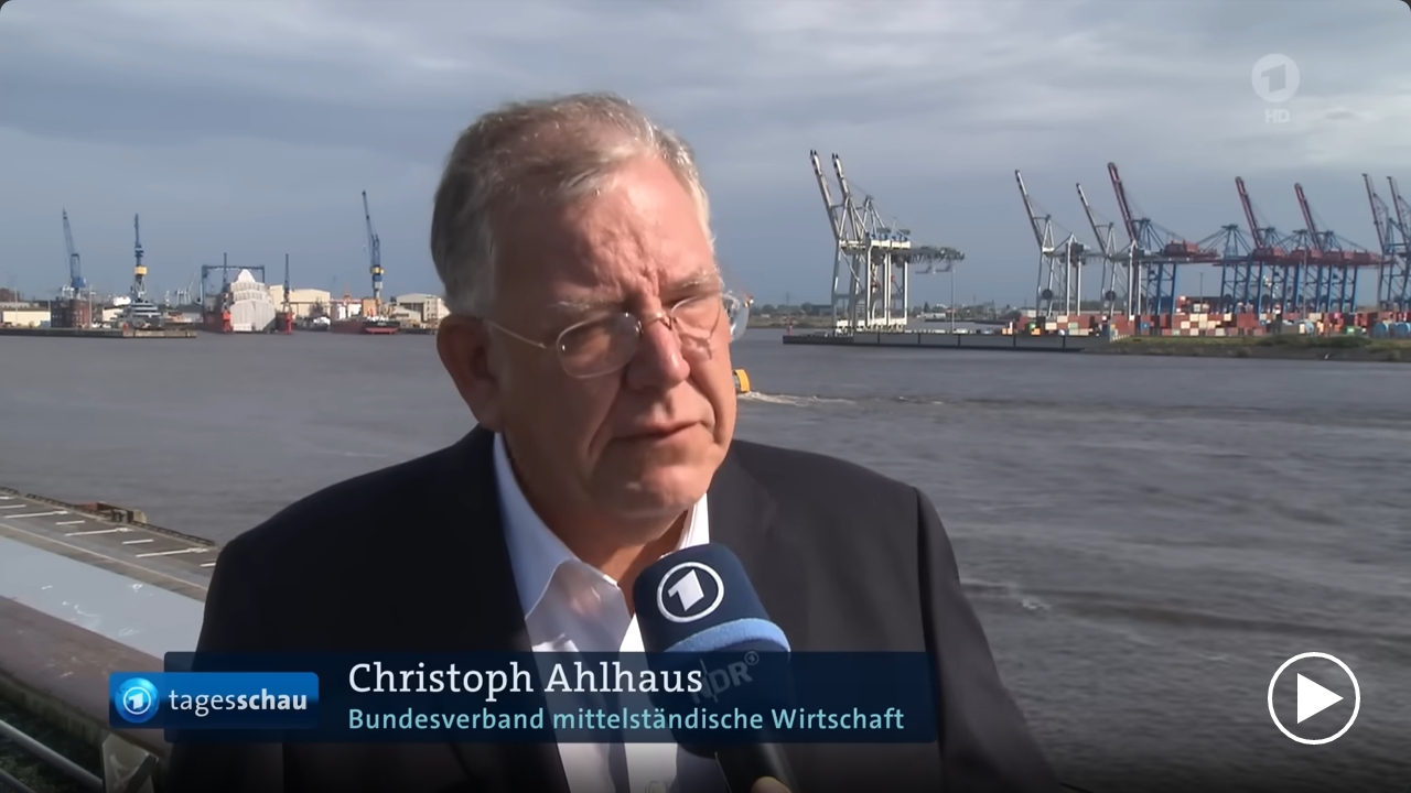 Im Tagesschau-Beitrag sprach Christoph Ahlhaus zur besten Sendezeit über die Bilanz der Ampel.