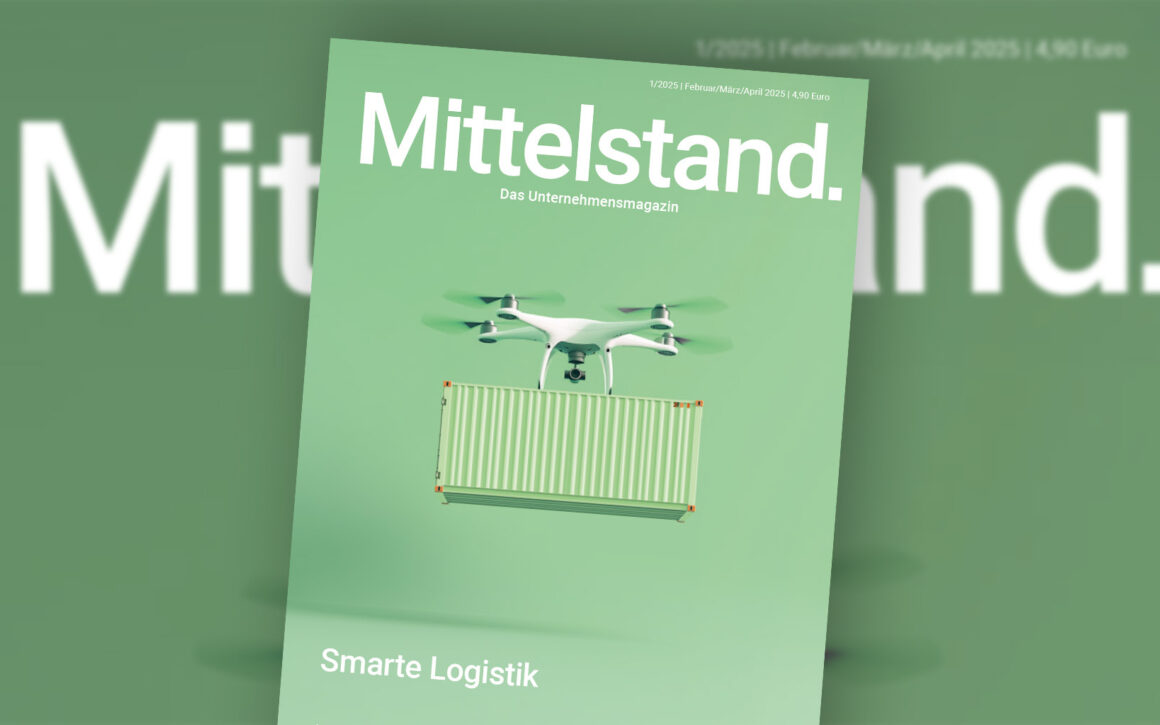 Cover des Magazins „Mittelstand. Das Unternehmensmagazin“ Ausgabe 1/2025