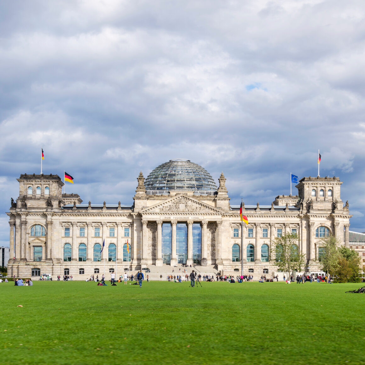 Blick auf den deutschen Bundestag