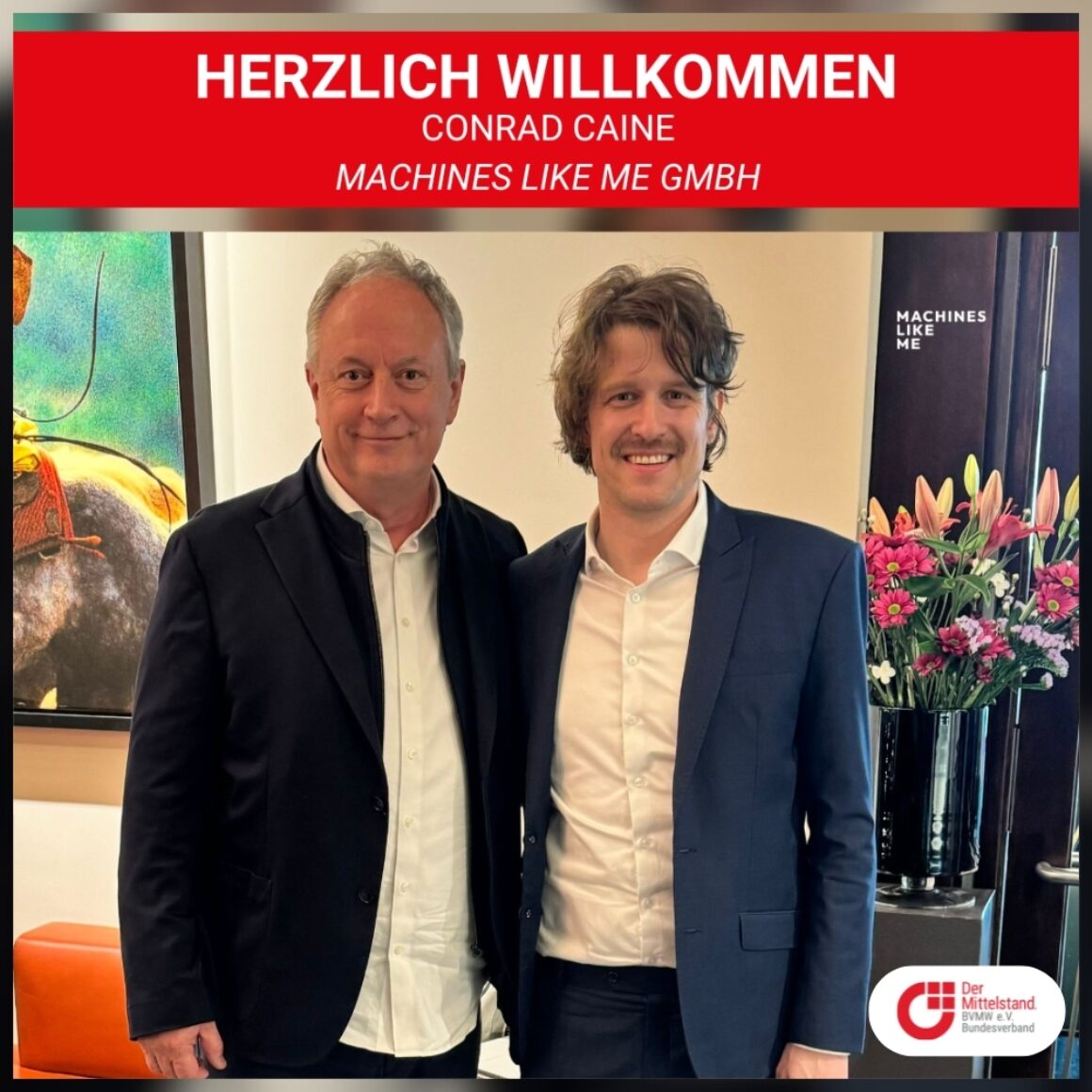 Herzlich willkommen Conrad Caine - Machines like me GmbH