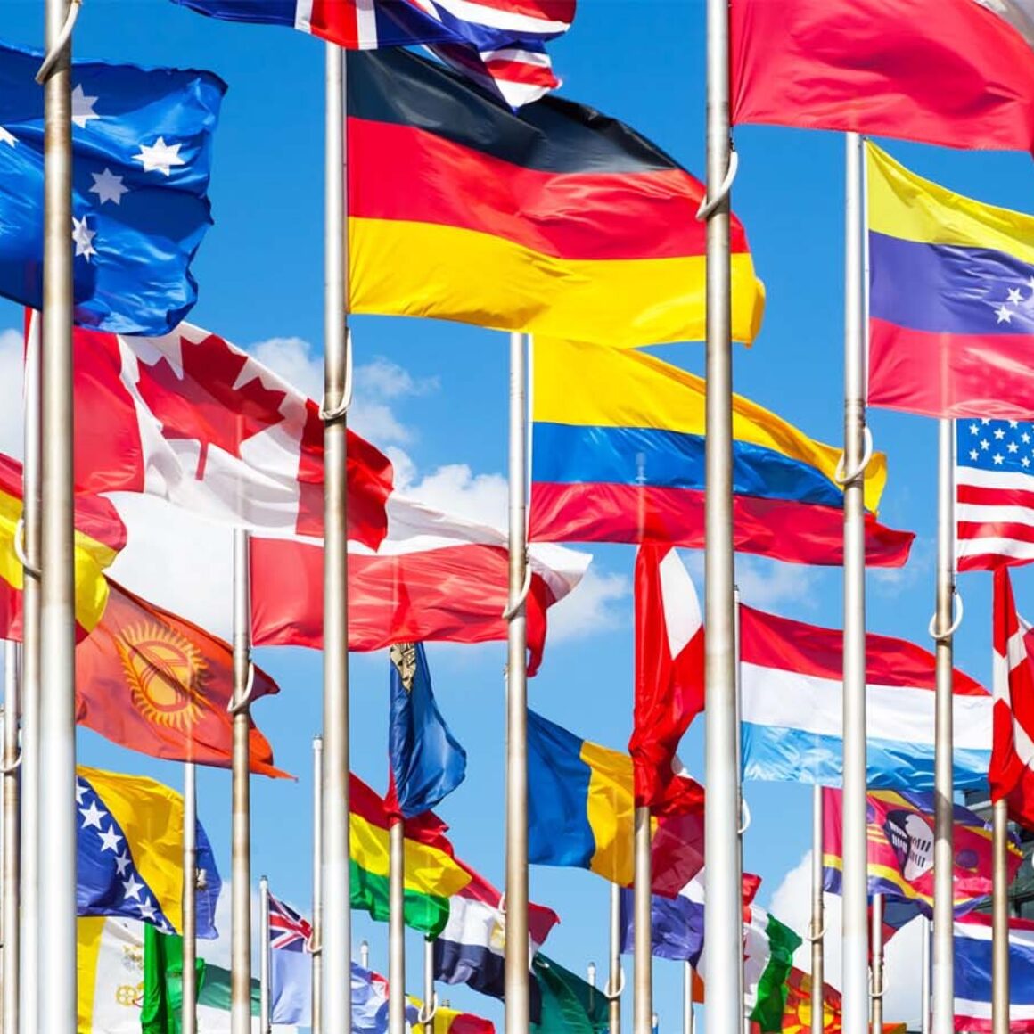 Foreign Trade - international Flags