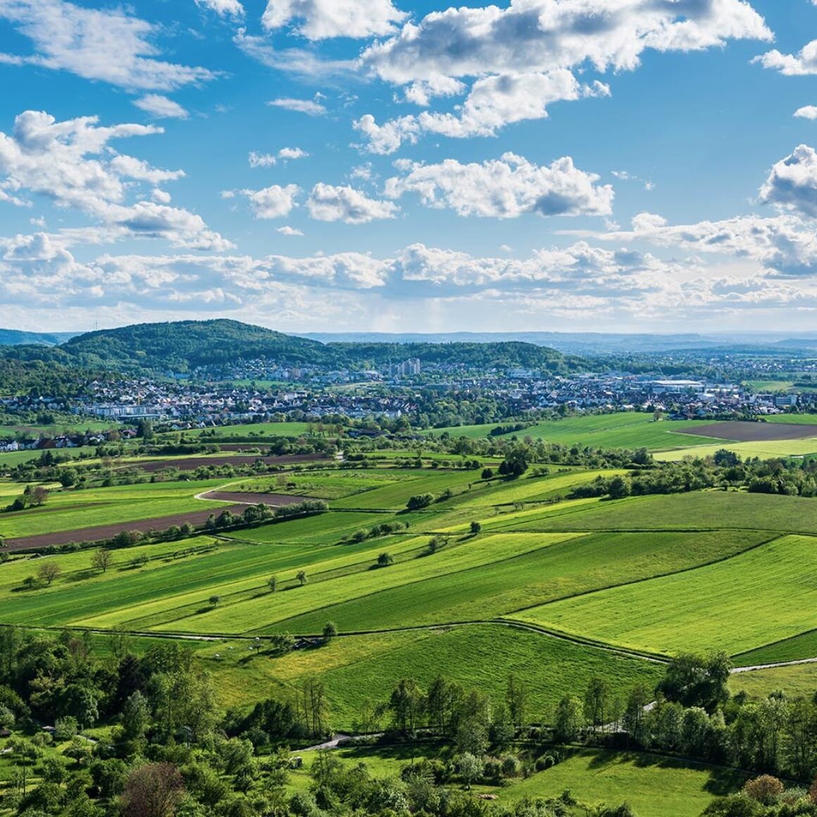 Landschaft, Blick über Winnenden